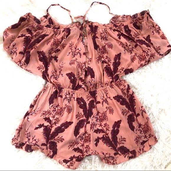 Top Shop Romper floral NWT Size Medium - Picture 4 of 4